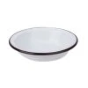 Falcon - Enamel Pie Dish White & Black 14cm