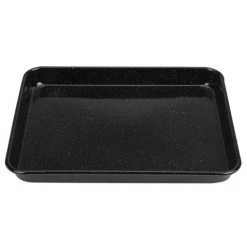 Falcon - Enamel Baking Tray Speckled Black & White 31cm