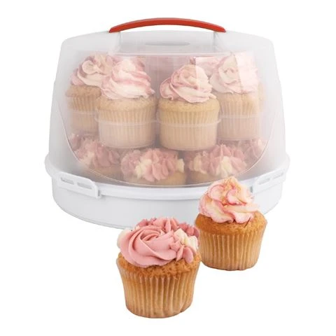 Avanti - Universal 2 Tier Cupcake & Cake Carrier Round 3 Avanti - Universal 2 Tier Cupcake & Cake Carrier Round
