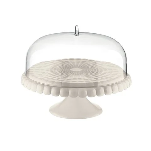 Guzzini - Small Cake Stand With Dome White 3 Guzzini - Small Cake Stand With Dome White