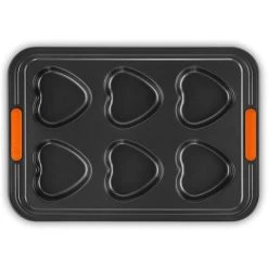 Le Creuset - Toughened Non-Stick 6 Cup Heart Muffin Tray