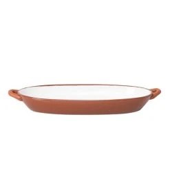 Mode - Terra Oval Dish W/Handle 38x14x5cm