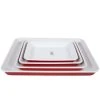 Falcon - Enamel Baking Tray Deluxe Red & White Set 4pce -Mason Cash Shop 191372 Large