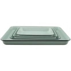 Falcon - Enamel Baking Tray Duck Egg Blue Set 4pce