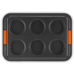 Le Creuset - Toughened Non-Stick 6 Cup Fluted Tart Tray