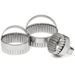 D Line - Crinkle Scone Cutter Set With Handles 3pce