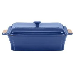 Chasseur - La Cuisson Rectangular Baker With Lid Blue