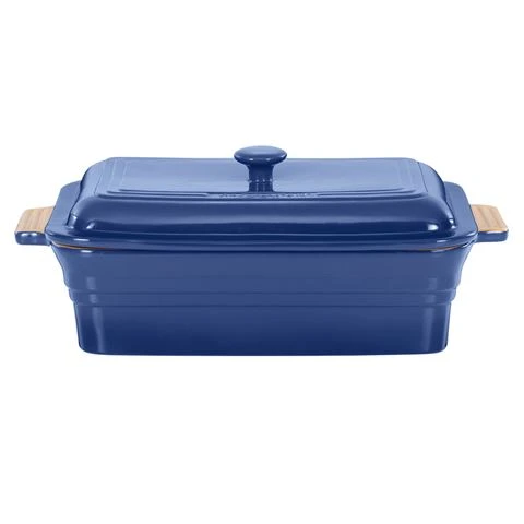 Chasseur - La Cuisson Rectangular Baker With Lid Blue 3 Chasseur - La Cuisson Rectangular Baker With Lid Blue