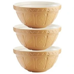 Mason Cash - Mixing Bowl Orange 33cm Set 3pce