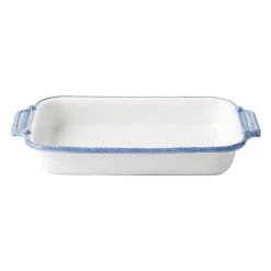 Juliska - Le Panier Blue & White Rectangular Baker 40cm