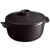 Emile Henry - Round Stewpot Charcoal 2.5L