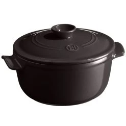 Emile Henry - Round Stewpot Charcoal 2.5L