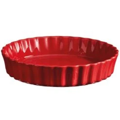 Emile Henry - Deep Flan Dish Burgundy 29cm