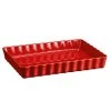 Emile Henry - Deep Rectangular Tart Dish Burgundy 24x34cm