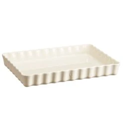 Emile Henry - Deep Rectangular Tart Dish Clay 24x34cm