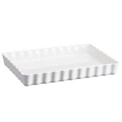 Emile Henry - Deep Rectangular Tart Dish Flour 24x34cm