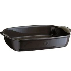 Emile Henry - Rect Oven Dish Large Charcoal 42x28cm