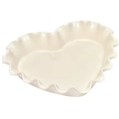 Emile Henry - Ruffled Heart Dish Clay
