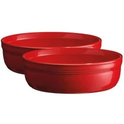 Emile Henry - Creme Brulee Burgundy Set 2pce