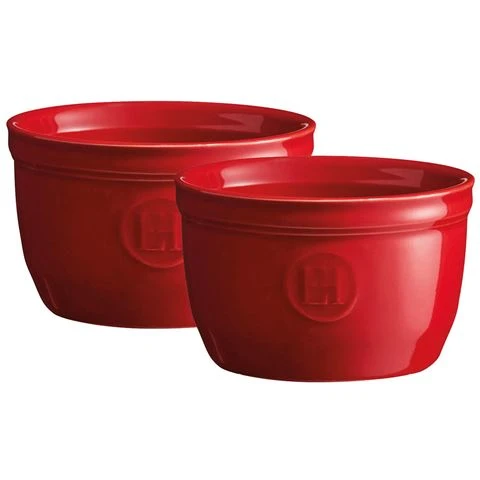 Emile Henry - Ramekins Burgundy 9cm Set 2pce 3 Emile Henry - Ramekins Burgundy 9cm Set 2pce