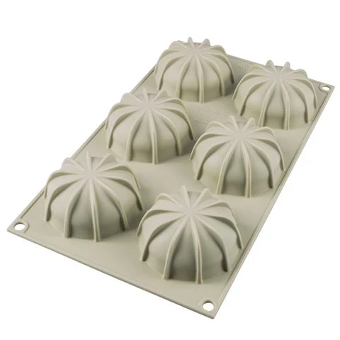 Silikomart - Mini Goccia Silicone Mould 6 Cup Light Grey 3 Silikomart - Mini Goccia Silicone Mould 6 Cup Light Grey