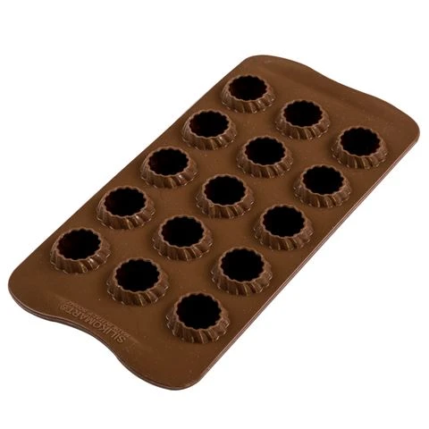 Silikomart - Choco Flame Silicone Mould Brown 3 Silikomart - Choco Flame Silicone Mould Brown