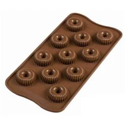 Silikomart - 3D Silicone Mould Choco Crown Brown