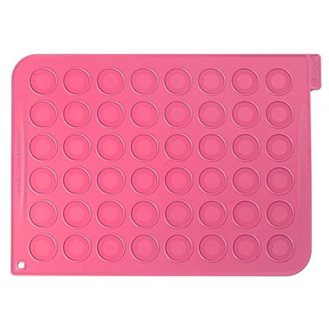Silikomart - Macarons Silicone Mat Pink 3 Silikomart - Macarons Silicone Mat Pink
