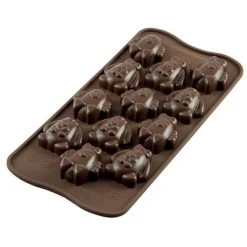 Silikomart - Easter Friends Silicone Mould Brown