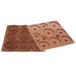 Silikomart - 3D Egg Choc Silicone Mould Set Brown