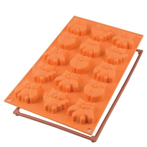Silikomart - Silicone Mould Mini Fairy Owls 15 Cup Orange 3 Silikomart - Silicone Mould Mini Fairy Owls 15 Cup Orange