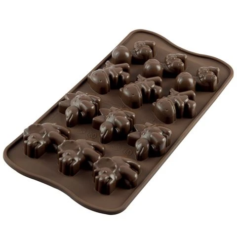 Silikomart - Dino Silicone Mould Brown 3 Silikomart - Dino Silicone Mould Brown