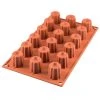 Silikomart - Mini Cannele Silicone Mould Terracotta