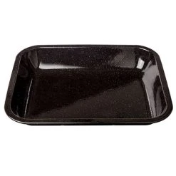 Falcon - Enamel Baking Tray Speckled Black & White 37cm
