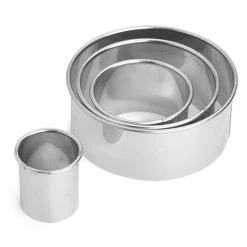 D Line - Cookie Cutter Deep Round Plain Set 4pce
