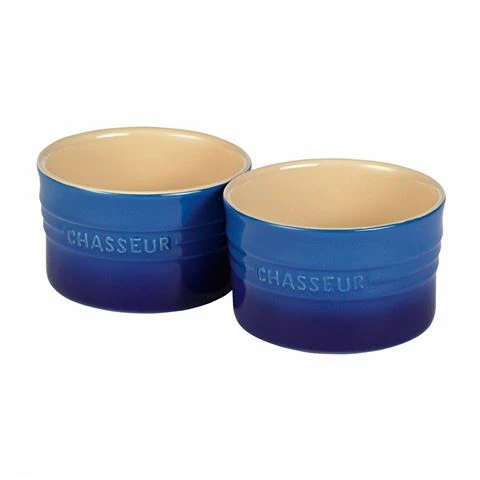 Chasseur - La Cuisson Ramekin Blue Set 2pce 3 Chasseur - La Cuisson Ramekin Blue Set 2pce