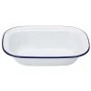 Falcon - Enamel Pie Dish White & Blue 32cm