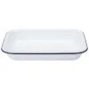 Falcon - Enamel Bake Pan White & Blue