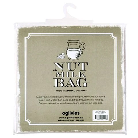 Ogilvies Designs - Nut Milk Bag Set 2pce 3 Ogilvies Designs - Nut Milk Bag Set 2pce