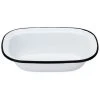 Falcon - Enamel Pie Dish White & Black Rim 20x4.5x14.5cm -Mason Cash Shop 484099 Large