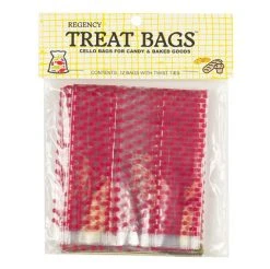 Regency - Medium Polka Dot Cello Treat Bags 12pce