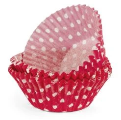 Regency - Polka Dot Baking Cups Red 40pce