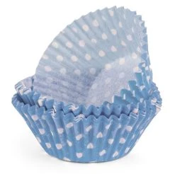 Regency - Polka Dot Baking Cups Blue & White 40pce