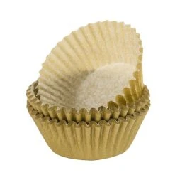 Regency - Matte Mini Baking Cups Gold 40pce