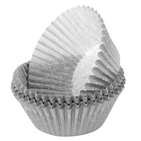 Regency - Matte Baking Cups Silver 40pce 3 Regency - Matte Baking Cups Silver 40pce