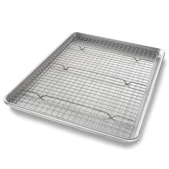 USA Pan - Half Sheet Pan With Cooling Rack Large