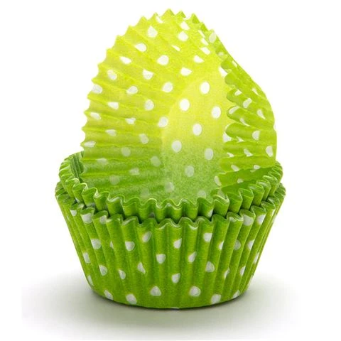 Regency - Polka Dot Baking Cups Lime 40pce 3 Regency - Polka Dot Baking Cups Lime 40pce