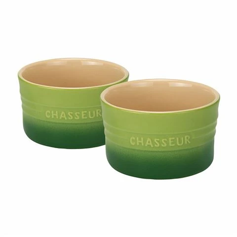 Chasseur - La Cuisson Ramekin Apple Green Set 2pce 3 Chasseur - La Cuisson Ramekin Apple Green Set 2pce