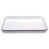Falcon - Enamel Bake Tray Rectangular White & Blue 41cm -Mason Cash Shop 543457 Large