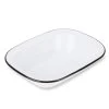 Falcon - Enamel Pie Dish White & Black 24cm 1 Falcon - Enamel Pie Dish White & Black 24cm -Mason Cash Shop 545761 Large